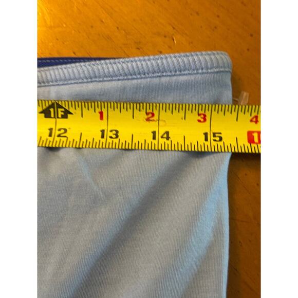 Free People NWOT Hot Shot Strapless Bodysuit Jumpsuit Raindrop Blue Size Large - Picture 11 of 12